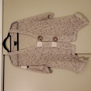 Katie Todd Crochet Mesh Asymmetrical Top Size Large